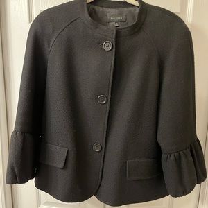Get your bracelets ready, ladies! Talbots black wool jacket w puff sleeve detail